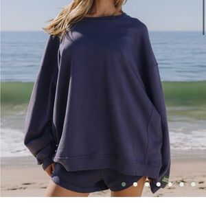 Daily Drills Navy Sweatshirt & Shorts (sold as pair)